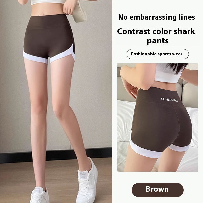 Thin Wear Solid Color Shark Pants