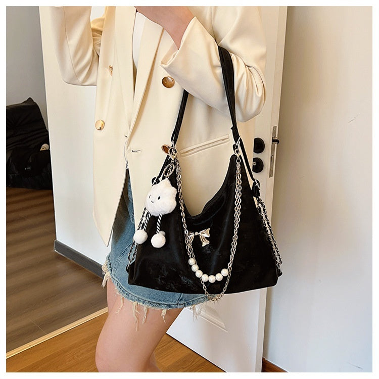 Large Capacity Spring Fashion Shoulder Bag Texture Niche Female