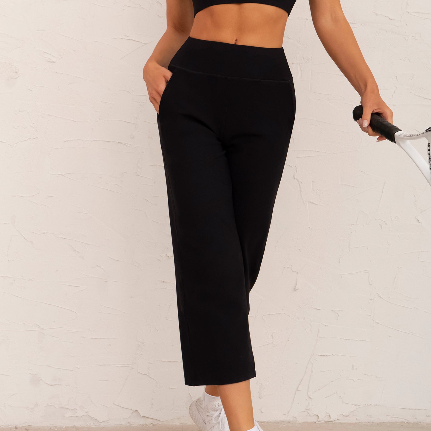 Yoga Wide-leg Pants High Waist Straight Casual Trousers