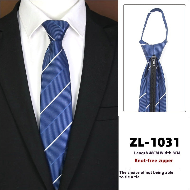 Men's Formal Wear Business Zipper Tie-free