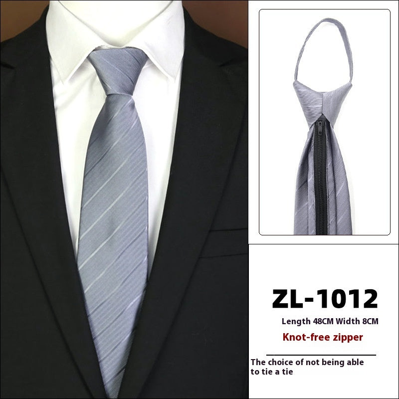 Men's Formal Wear Business Zipper Tie-free