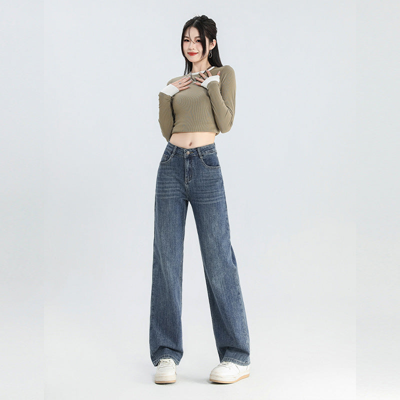 Women's American-style Retro Wide Leg Jeans