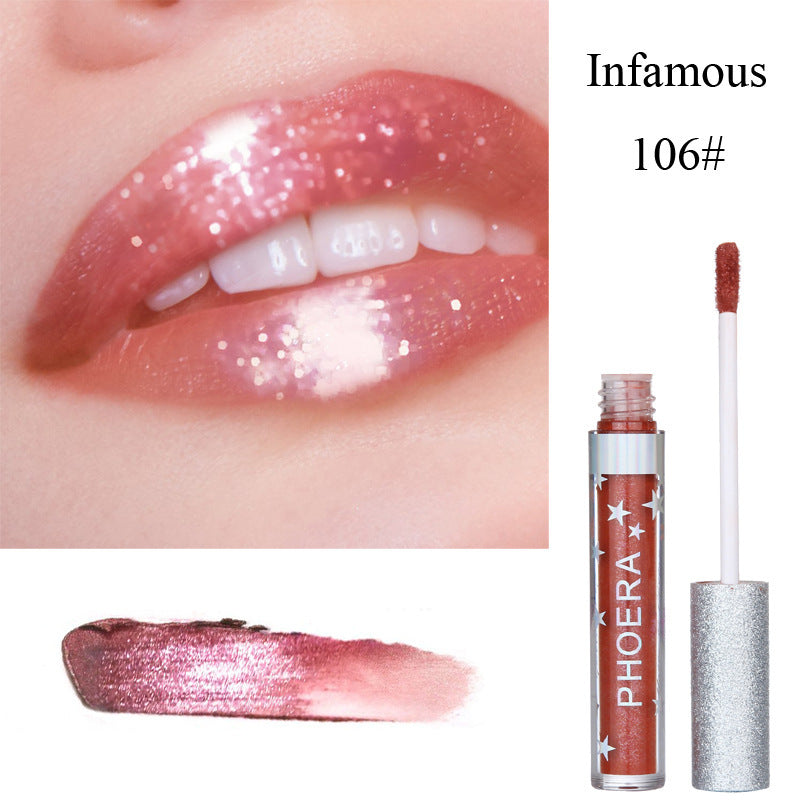 Moisturizing Candy Color Lip Gloss Waterproof Glitter Liquid Lipstick Long Lasting Makeup Lipstick