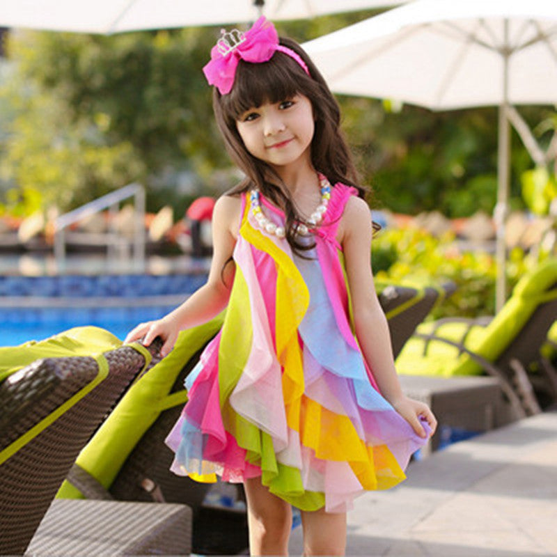 Children's Rainbow Beach Skirt