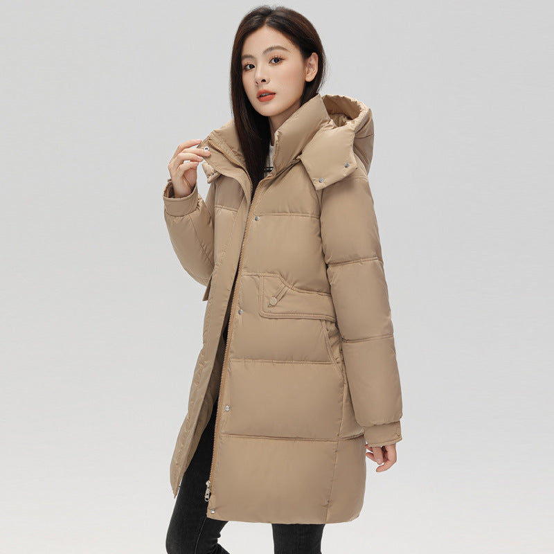 Down Cotton-padded Jacket Fashionable Cotton Coat Hooded