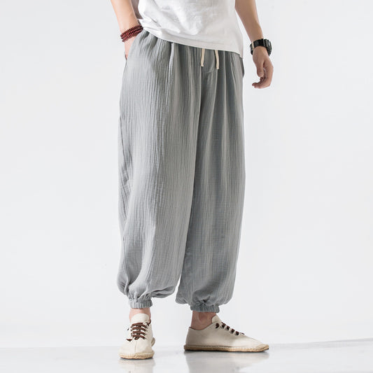 Thin Pants Plus Size Casual Pants Harem Pants Wide Leg Pants Men