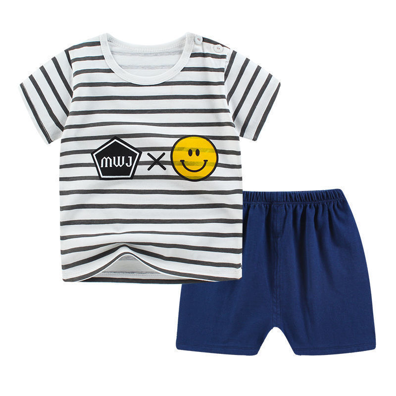 Summer Infant Newborn Baby Boy Clothes Children Clothing Set for Girls Kids T-Shirt Shorts 2PCS Outfits Cotton Casual Clothes