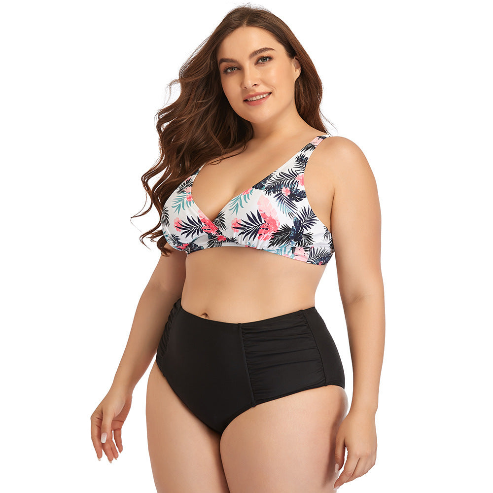 Fast Selling Plus Size Swimsuit Sexy Printed Bikini Suit Two Piece Women Swimwear