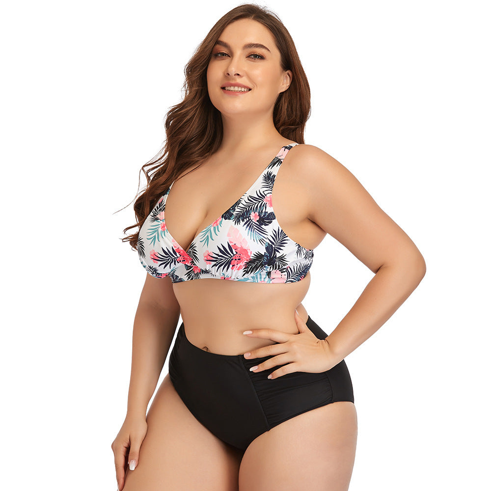 Fast Selling Plus Size Swimsuit Sexy Printed Bikini Suit Two Piece Women Swimwear