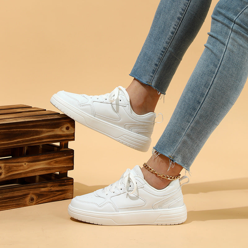 Fashionable All-match White Shoes Comfortable And Breathable