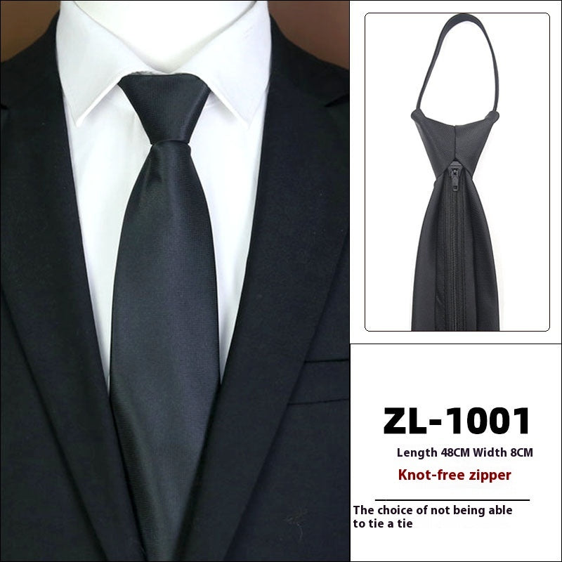 Men's Formal Wear Business Zipper Tie-free