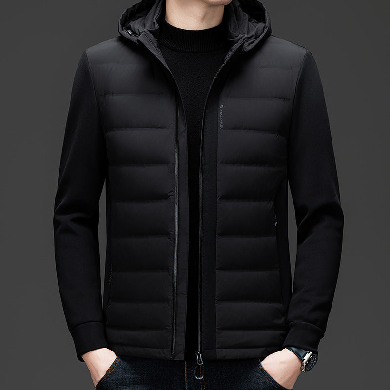 Hooded White Duck Down Warm Coat Down Jacket