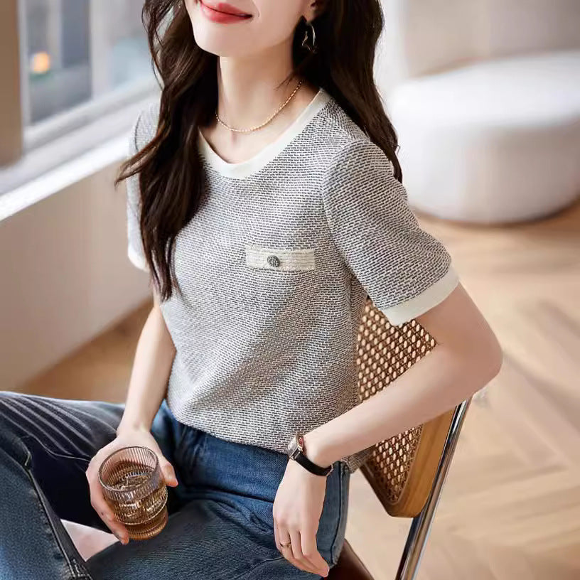 Women's French-style Short-sleeved T-shirt