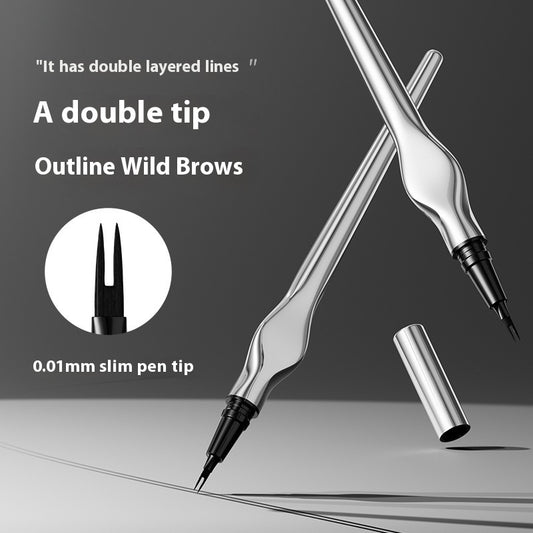 Two Fork Eyebrow Pencil Waterproof Sweat-proof Wild Eyebrow Eyeliner