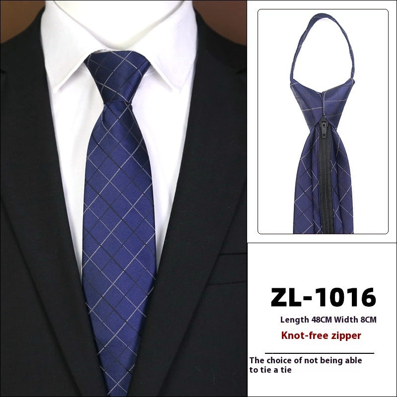 Men's Formal Wear Business Zipper Tie-free