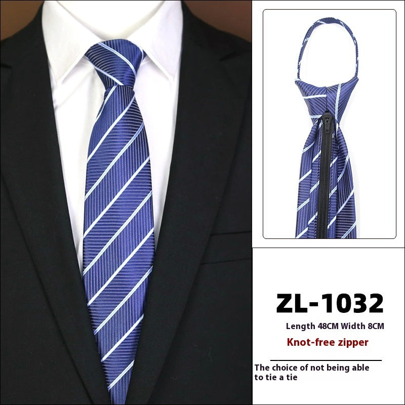 Men's Formal Wear Business Zipper Tie-free