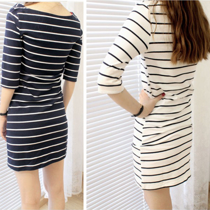 Stripe T-shirt Dress