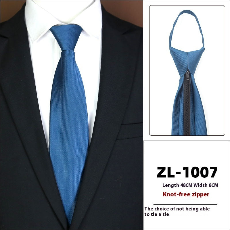 Men's Formal Wear Business Zipper Tie-free