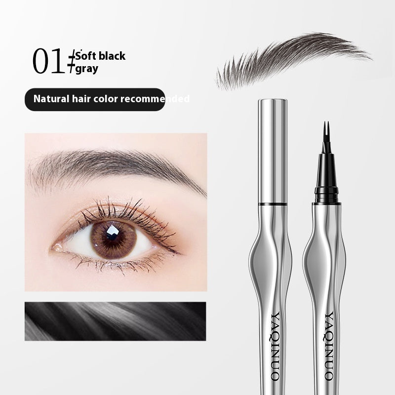 Two Fork Eyebrow Pencil Waterproof Sweat-proof Wild Eyebrow Eyeliner