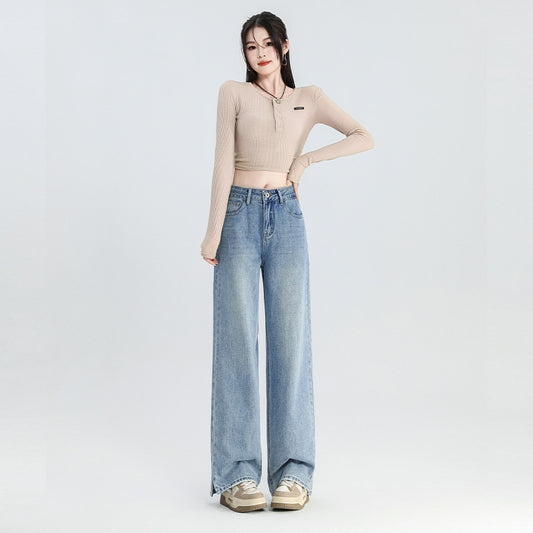 New Narrow Wide-leg Jeans For Women