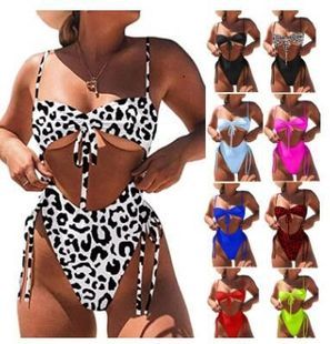 European And American Swimwear Multi-color Push Up Bikini Plus Size S-2XL Swimsuit Bikini