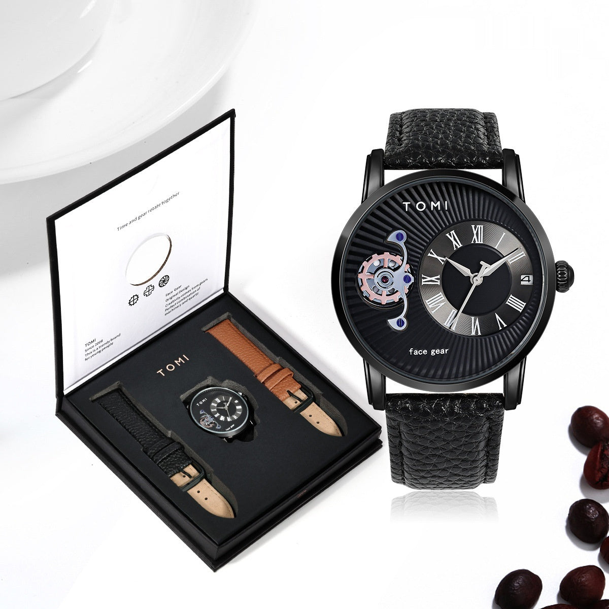 Quartz European Style Hollow-out Gift Box Waterproof Watch