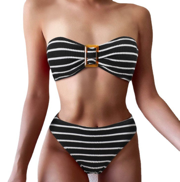 High Waist Split Bikini Women's Swimwear