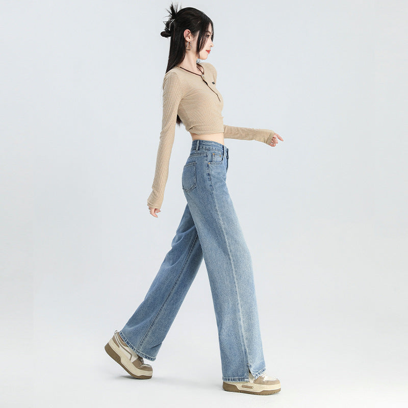 New Narrow Wide-leg Jeans For Women