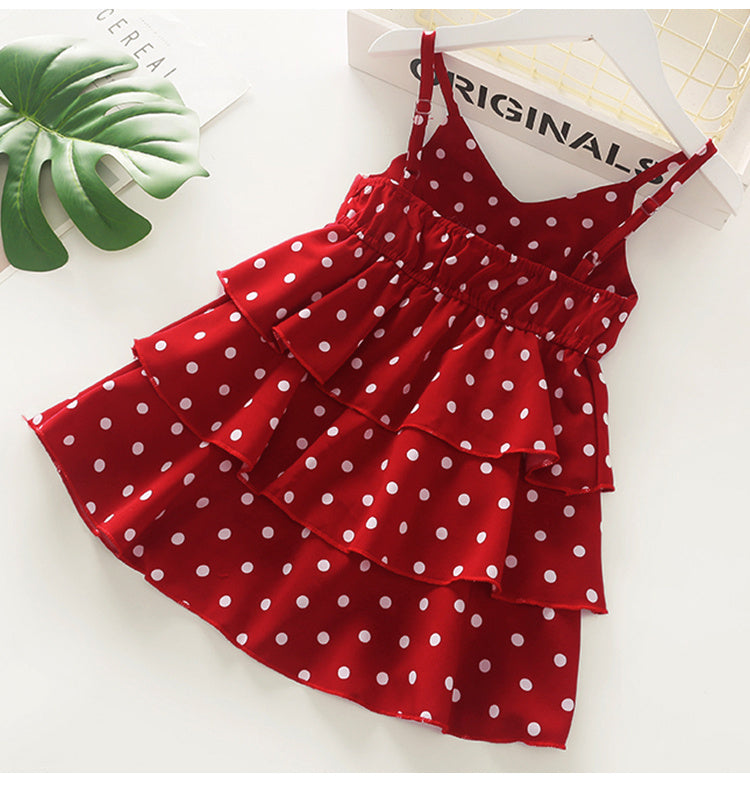 Korean version of princess dress for female baby chiffon