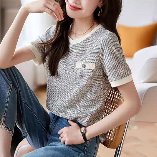 Women's French-style Short-sleeved T-shirt