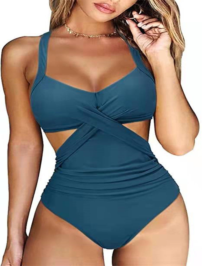 Multicolor Split Bikini Ladies Swimwear