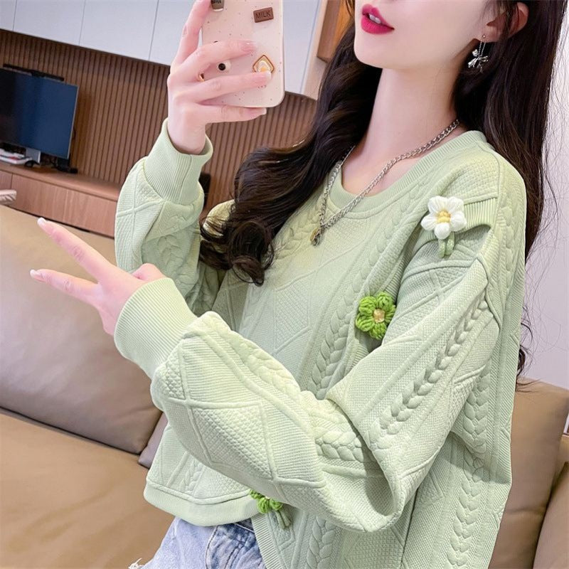 Korean Style Loose Niche Design Irregular Top