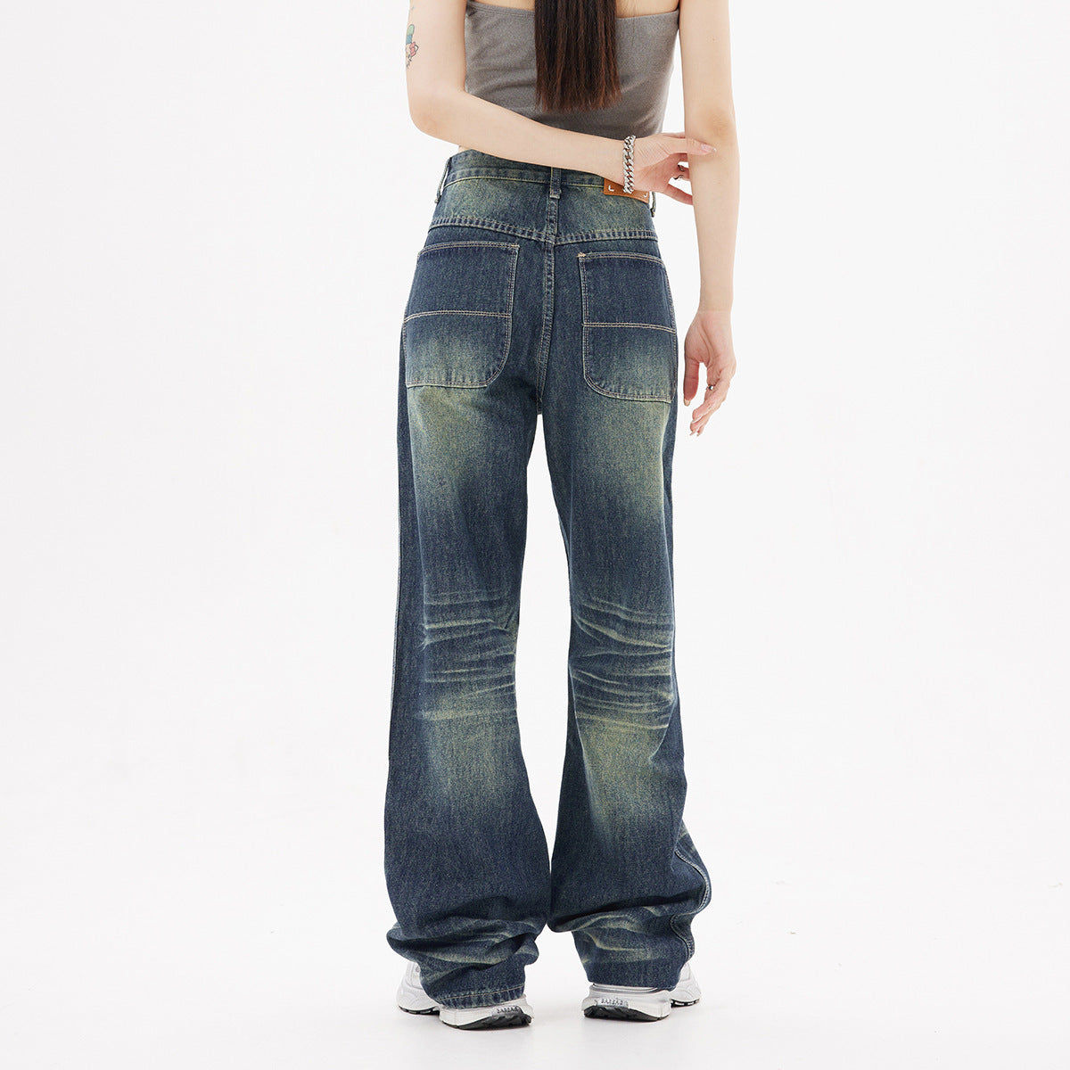 Distressed Fashion Brand Jeans High Street American Jeans