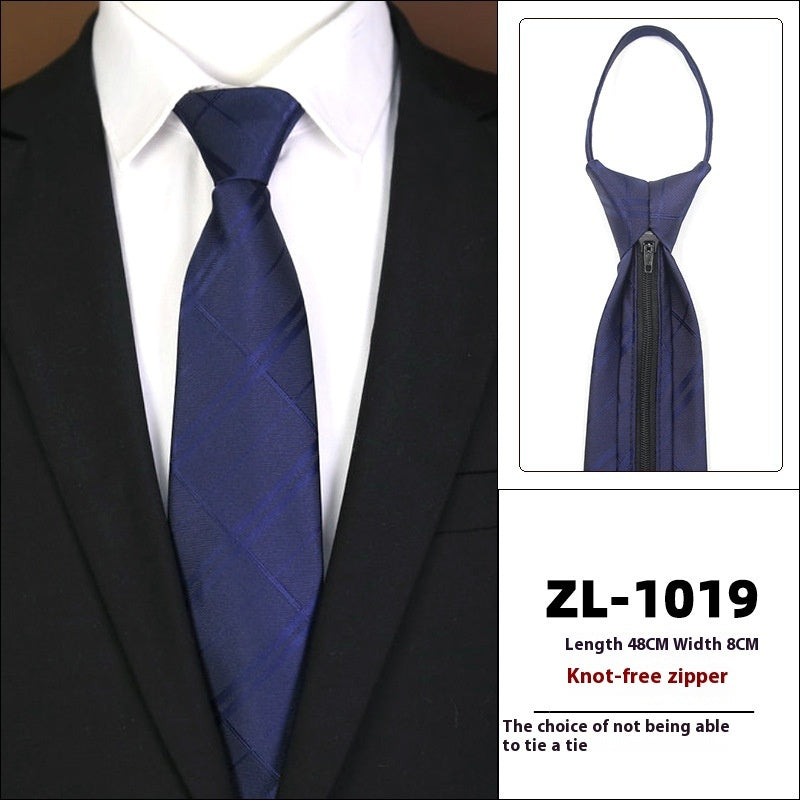 Men's Formal Wear Business Zipper Tie-free