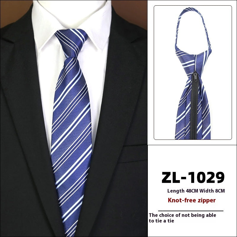 Men's Formal Wear Business Zipper Tie-free