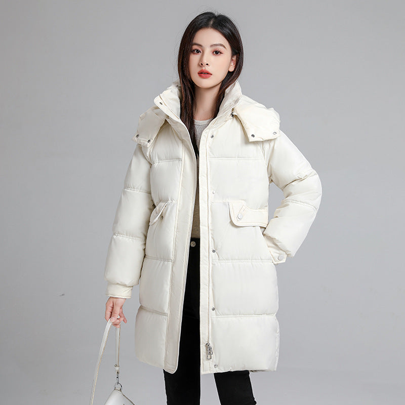 Down Cotton-padded Jacket Fashionable Cotton Coat Hooded