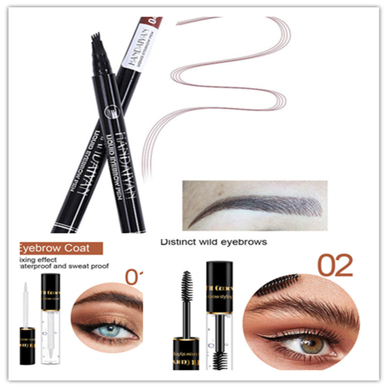 Four-head Eyebrow Pencil Liquid Eyebrow Pencil Tattoo Eyebrow Pencil Eyebrow Pencil 4-head Eyebrow Pencil Four-jaw Eyebrow Pencil