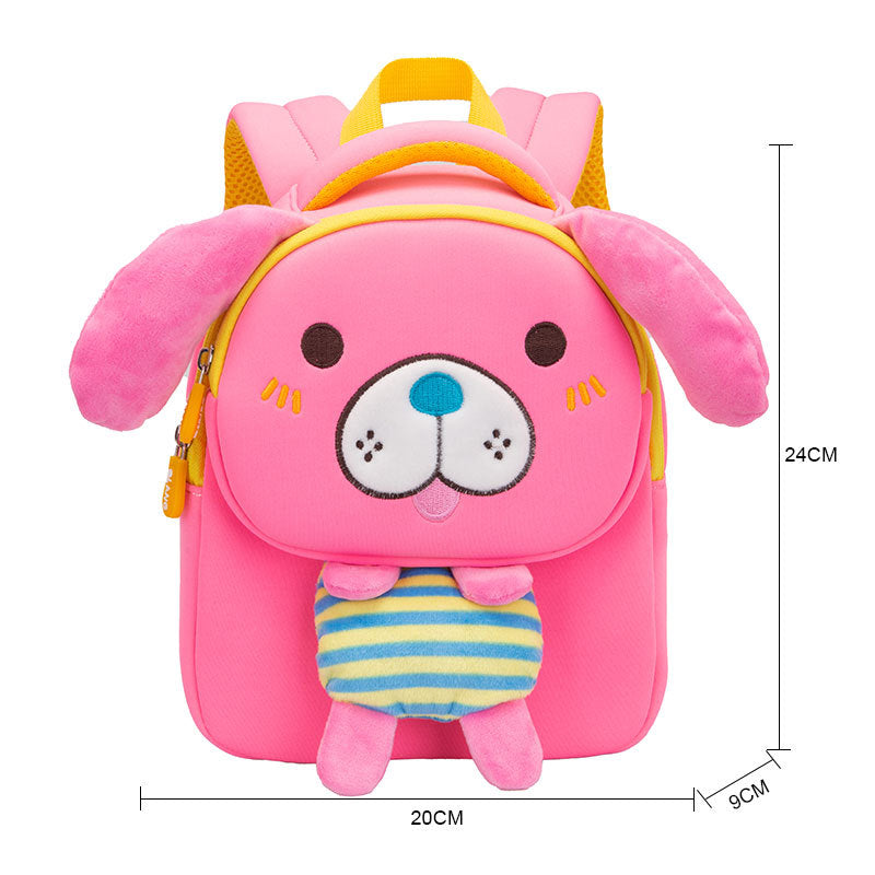 New Korean Cartoon Schoolbag For Kindergarten 1-3-6 Years Old Anti-lost