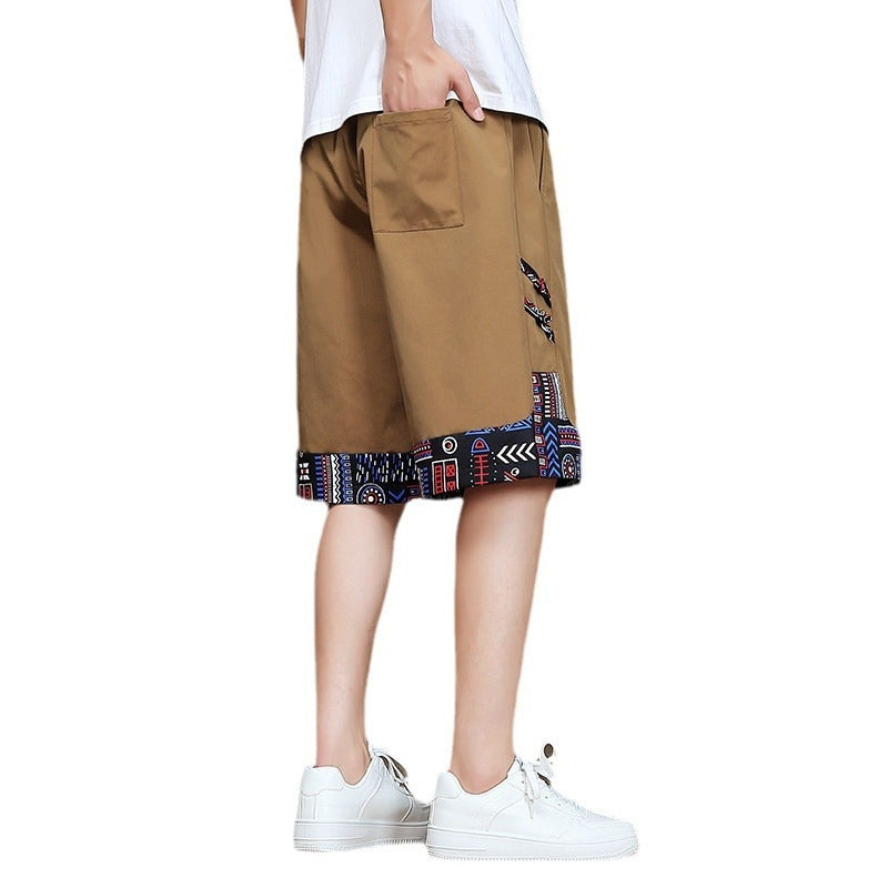 New Chinese Style Loose Shorts Men