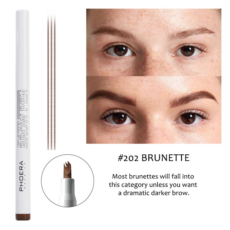 Creative Makeup Three Comb Eyebrow Pencil