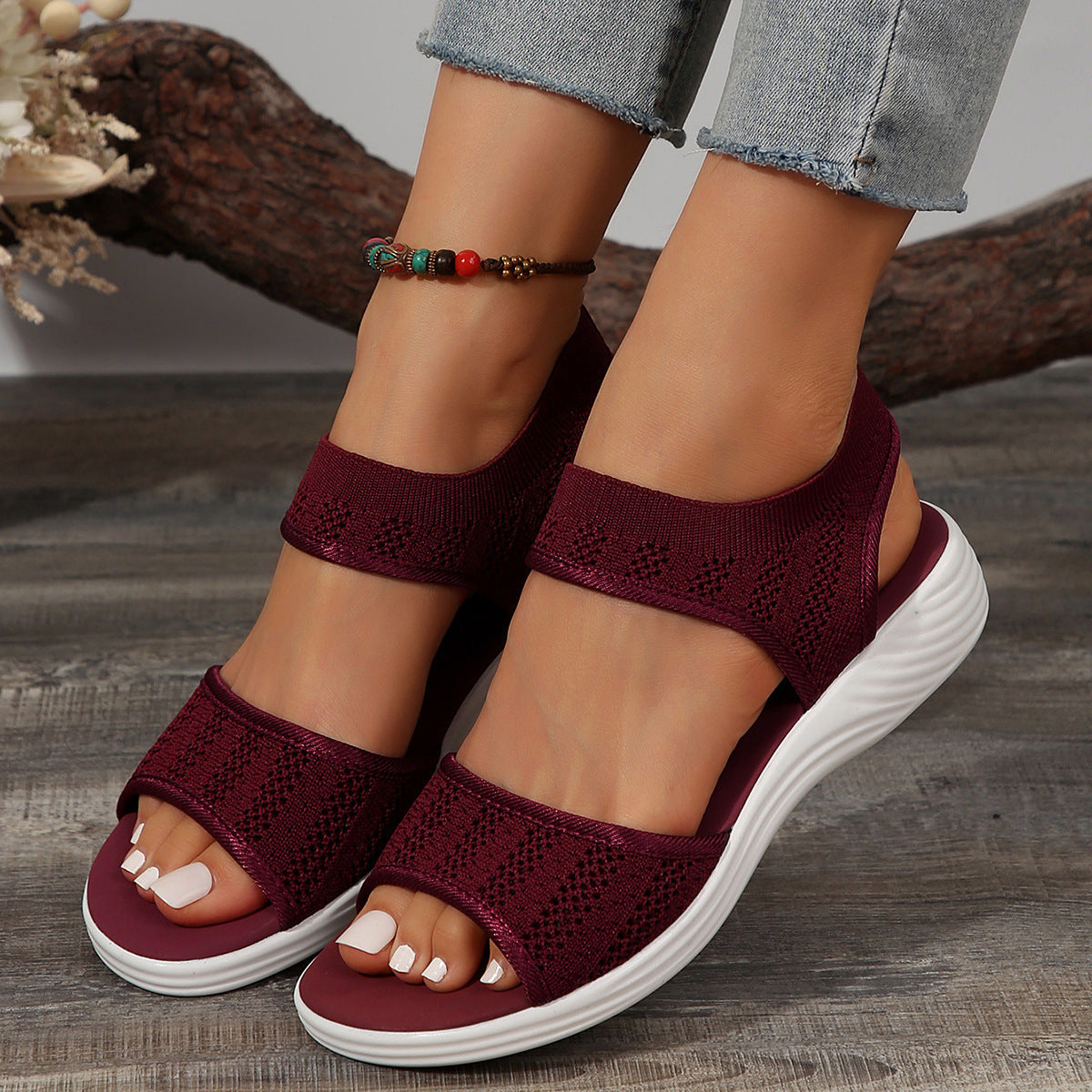 Plus Size Platform Strap Sandals Casual Fashion