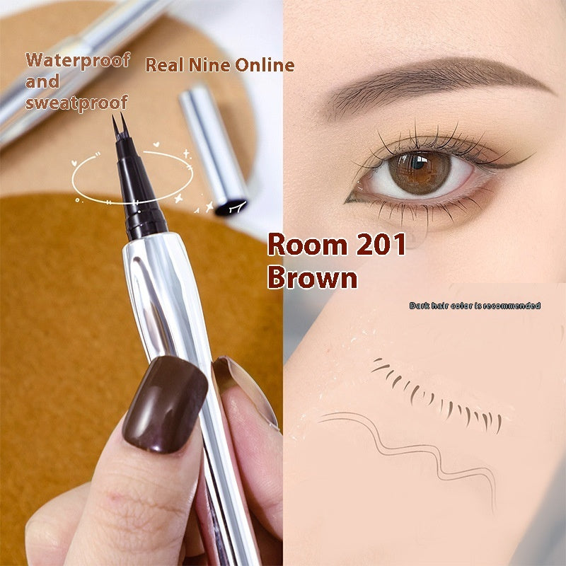 Two Fork Eyebrow Pencil Waterproof Sweat-proof Wild Eyebrow Eyeliner