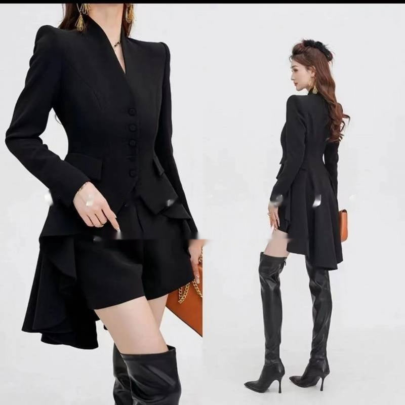 Women's Irregular Suit Jacket Slim Fit