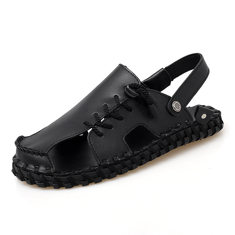 Casual And Fashionable Outdoor Men's Leather Sandals