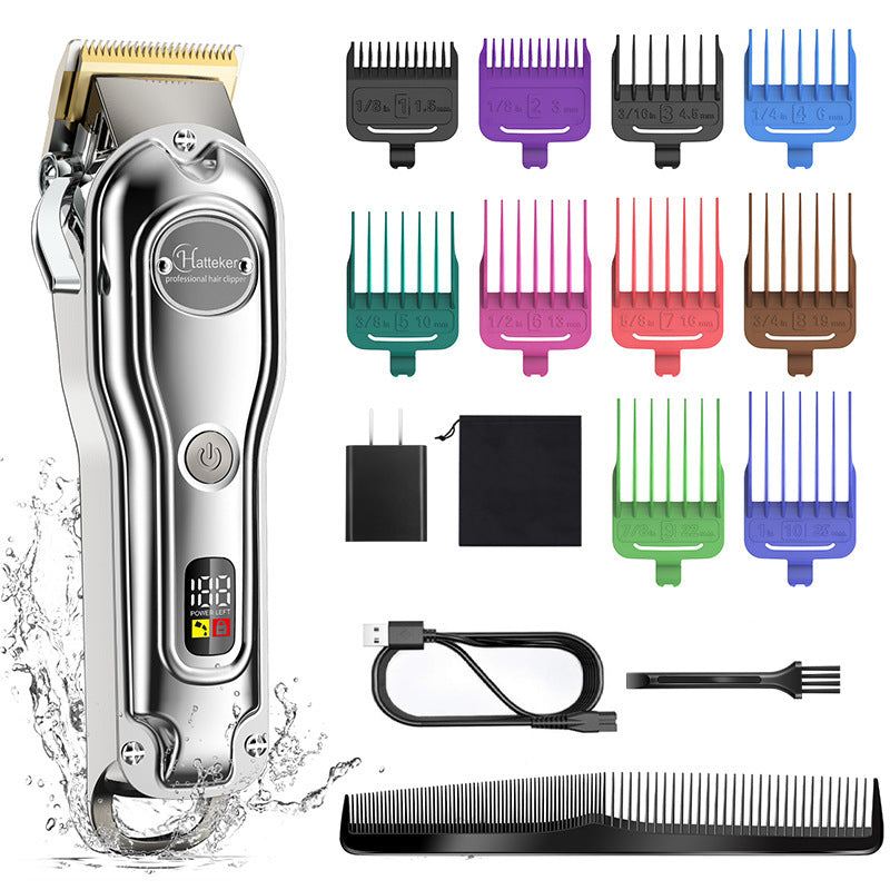 Can LED LCD Display Hair Salon Hair Clipper