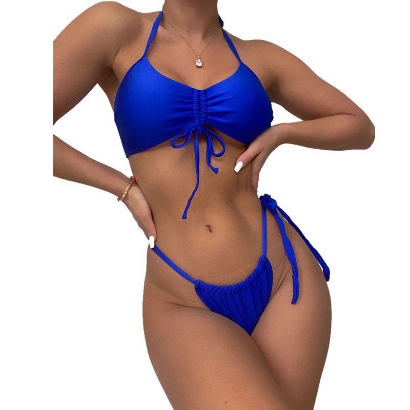 Swimwear Neck Hanging Two-piece Set For Women