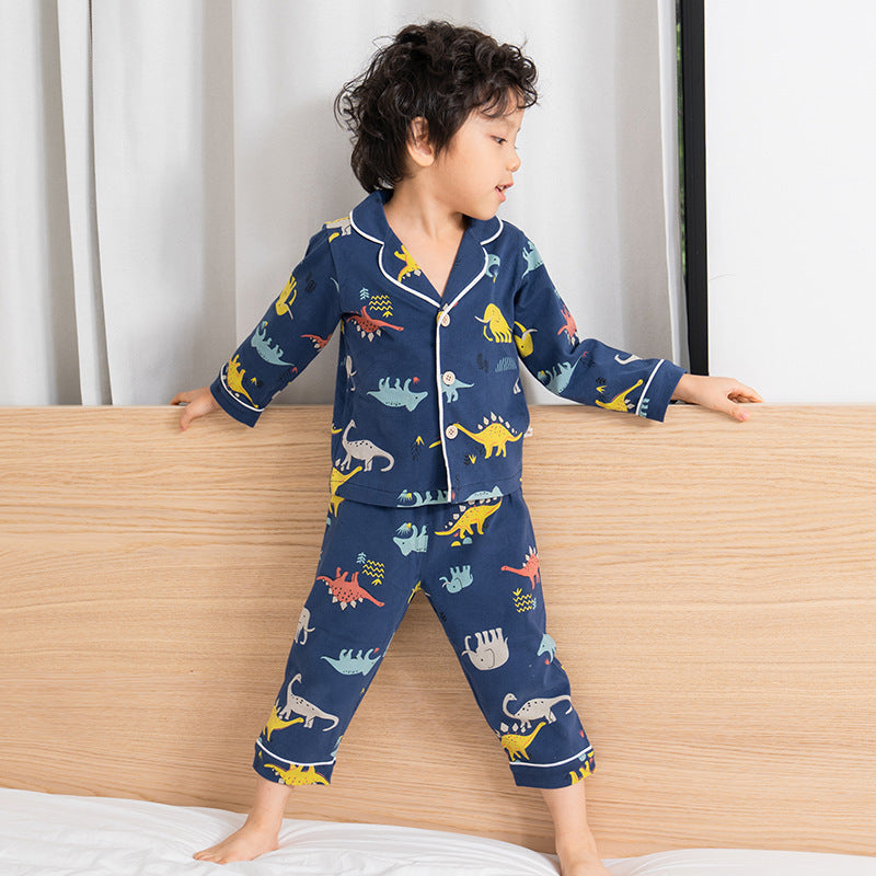 Boys' Fashion Casual Cotton Loungewear Set