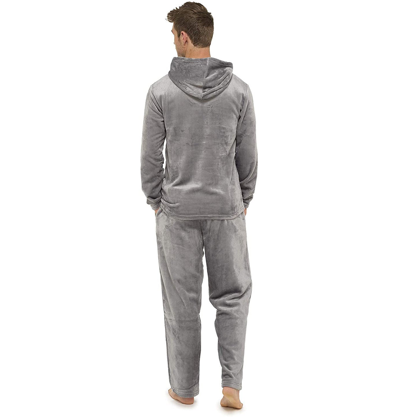 Flannel Grey Simple Home Men's Pajamas