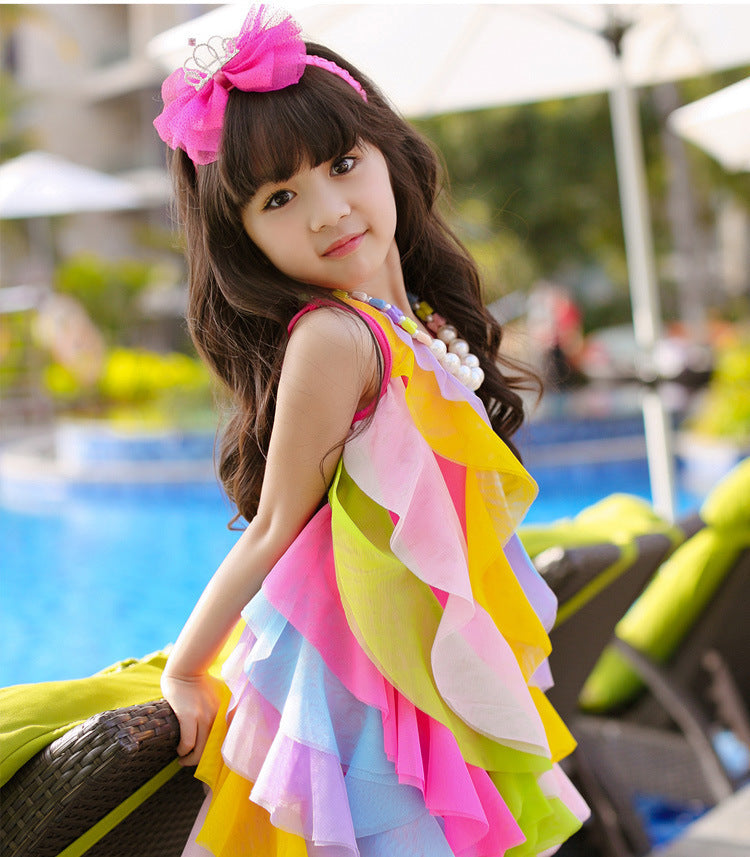 Children's Rainbow Beach Skirt