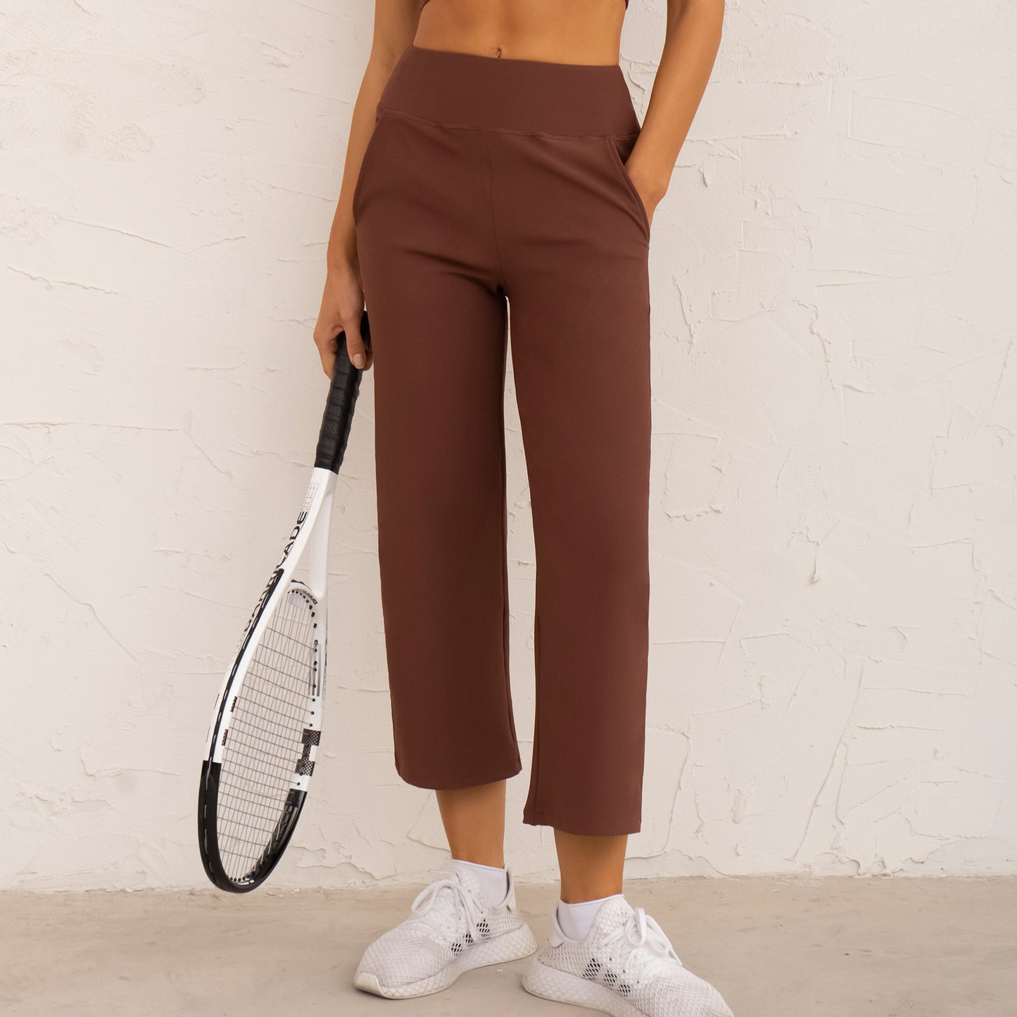 Yoga Wide-leg Pants High Waist Straight Casual Trousers